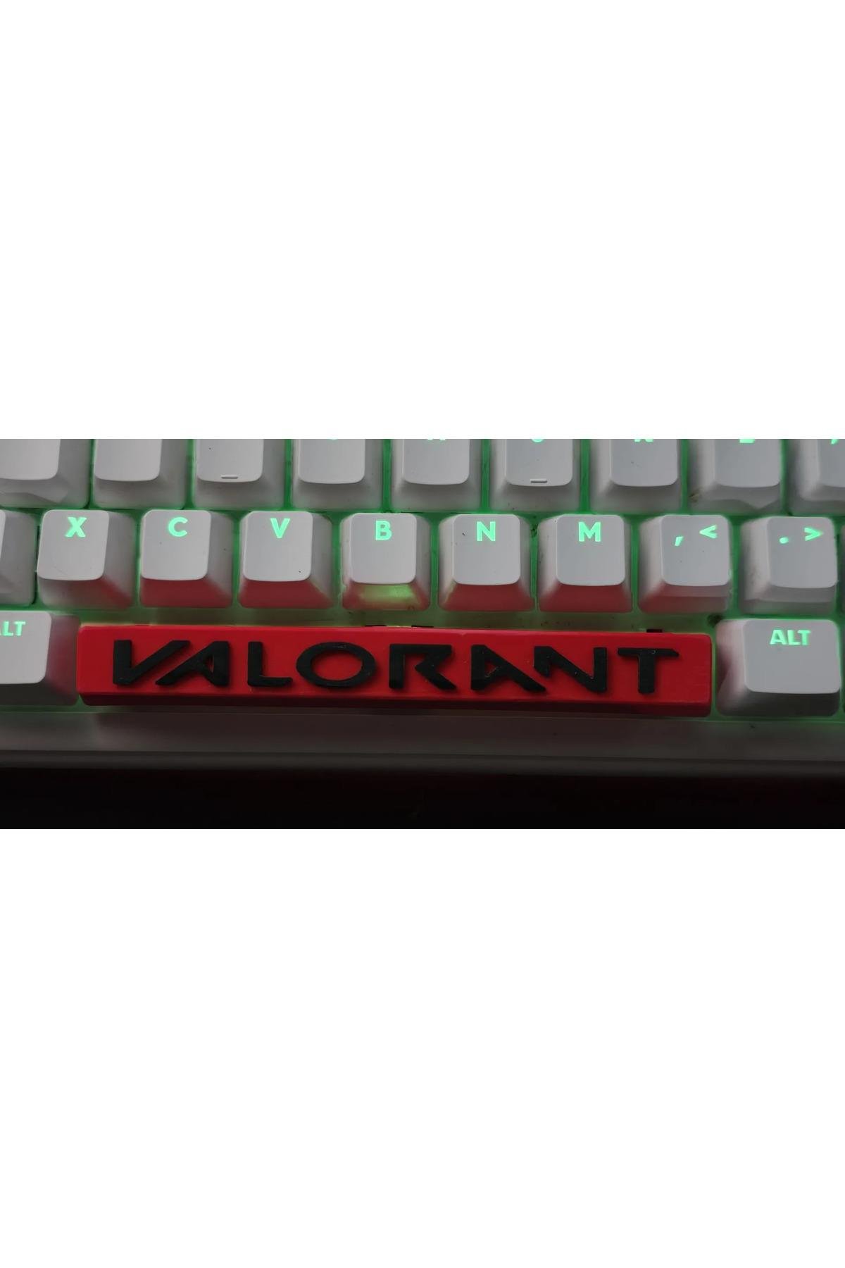 Valorant Keycaps Mekanik Klavye Tuşu - 6 Adet - Kırmızı