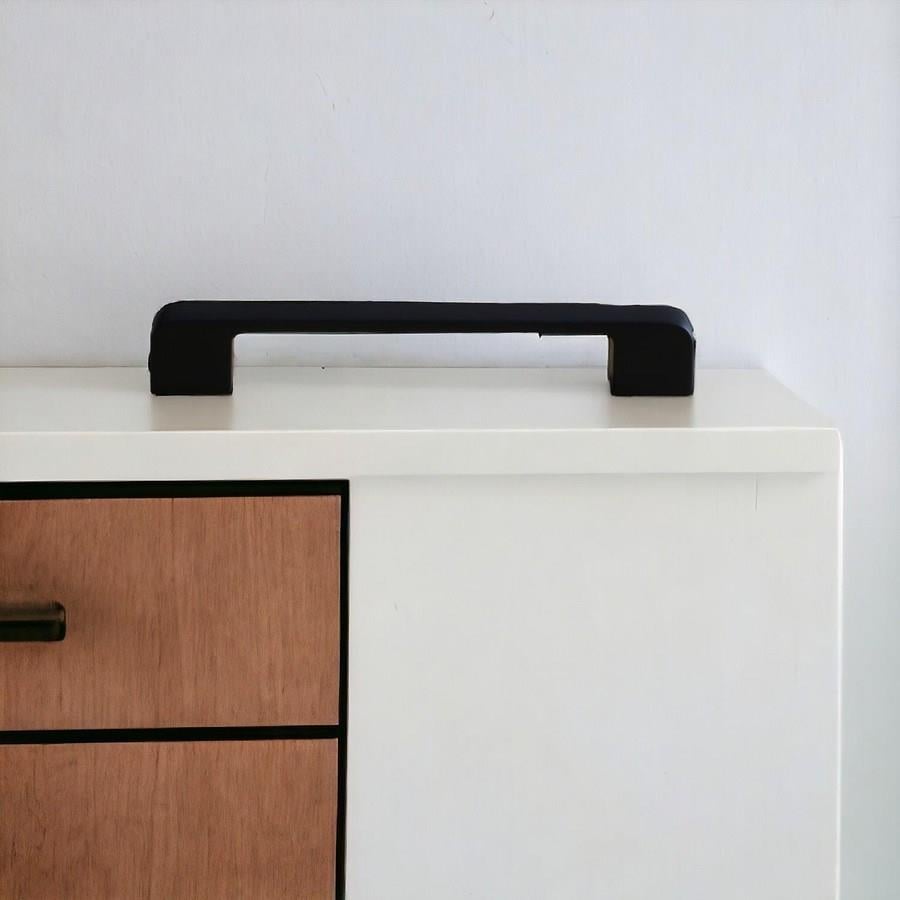 Arel 224 mm Siyah Kulp Mobilya Dolap Çekmece Vestiyer Kulpları-İMZA