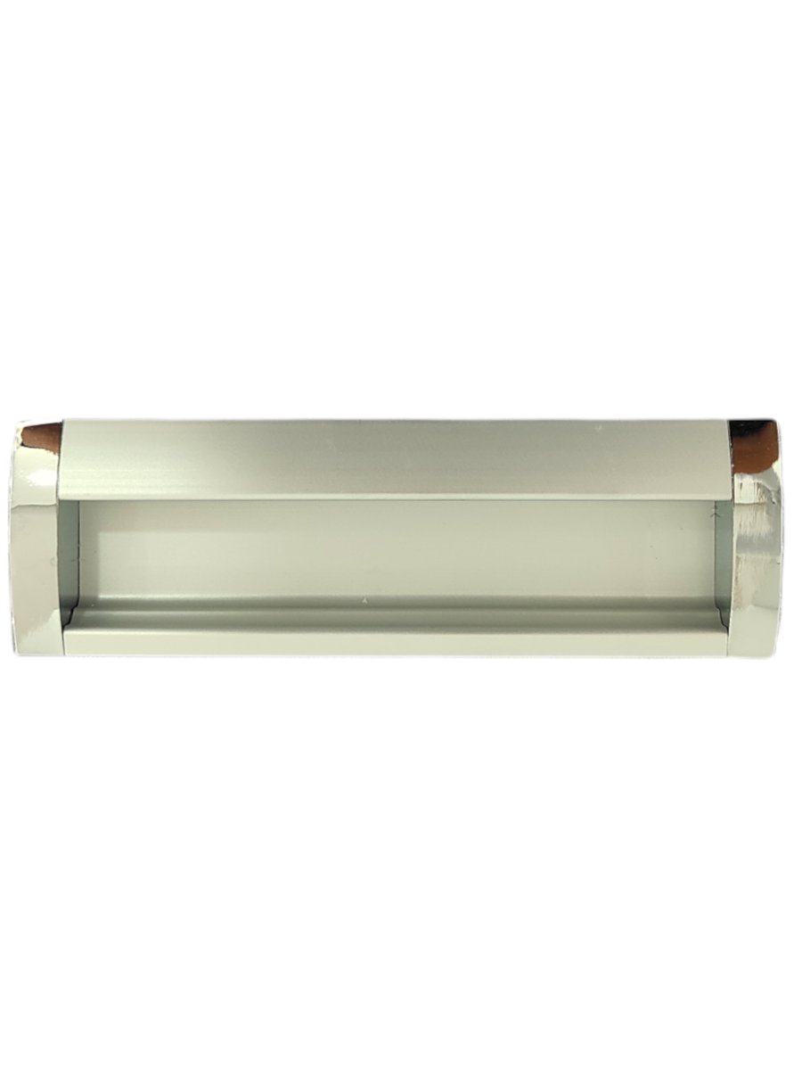 Bambu Gömme Mat Krom 192 mm Kulp Mobilya Dolap Çekmece Vestiyer Kulpları-ZİRVE HIRDAVAT