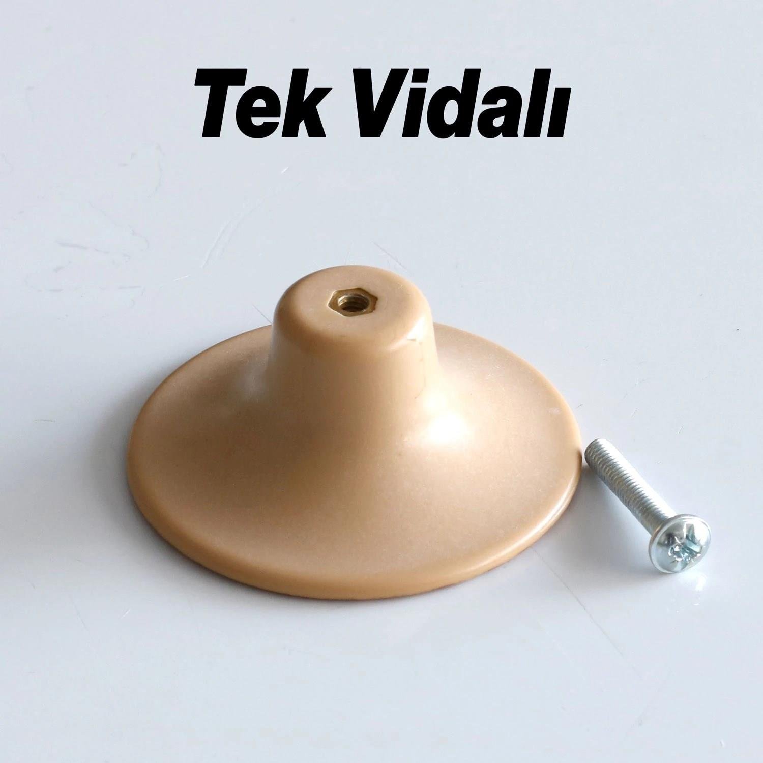 Bohem Düğme Plastik 55 mm Söğüt Dolap Mobilya Mutfak Dolabı Çekmece Dolap Kapak Kulpu Kulbu Kulp Kulp Vidalı-ZİRVE HIRDAVAT