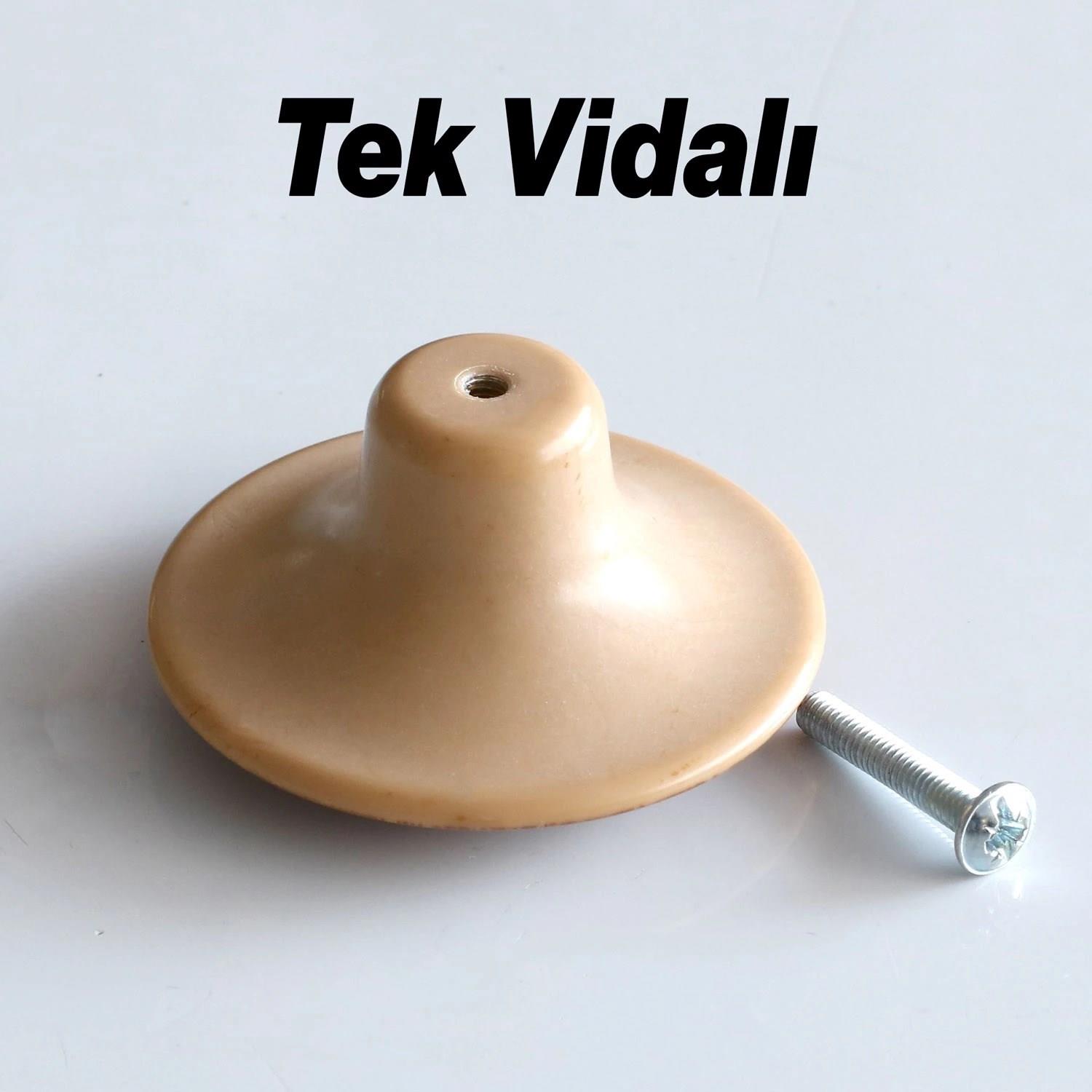Bohem Oval Düğme Plastik 55 mm Söğüt Dolap Mobilya Mutfak Dolabı Çekmece Dolap Kapak Kulpu Kulbu Kulp Kulp Vidalı-ZİRVE HIRDAVAT