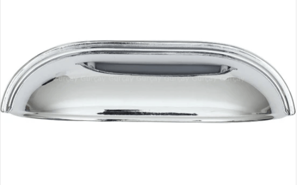 Çanak Kulp - 128 mm Krom Mobilya Kulp (Dolap, Çekmece, Vestiyer Uyumlu)-İMZA