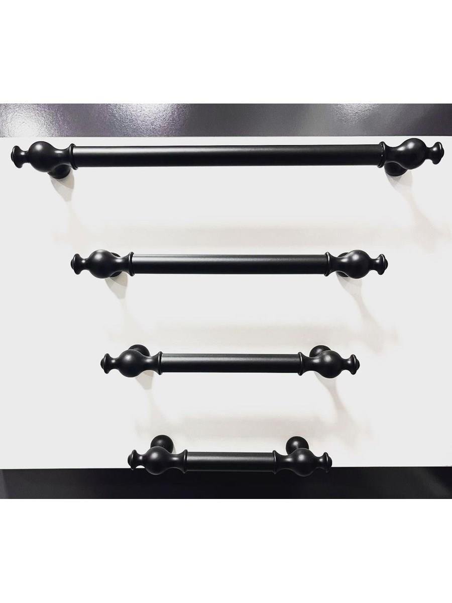 Dora 128 mm Siyah Kulp Mobilya Dolap Çekmece Vestiyer Kulpları-İMZA