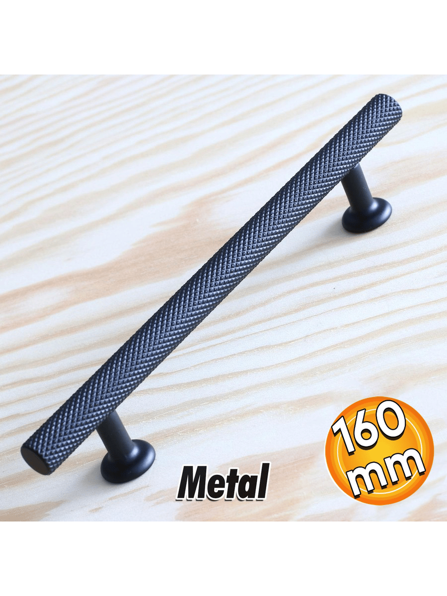 Doruk 160 mm Siyah Kulp Mobilya Dolap Çekmece Vestiyer Kulpları-İMZA