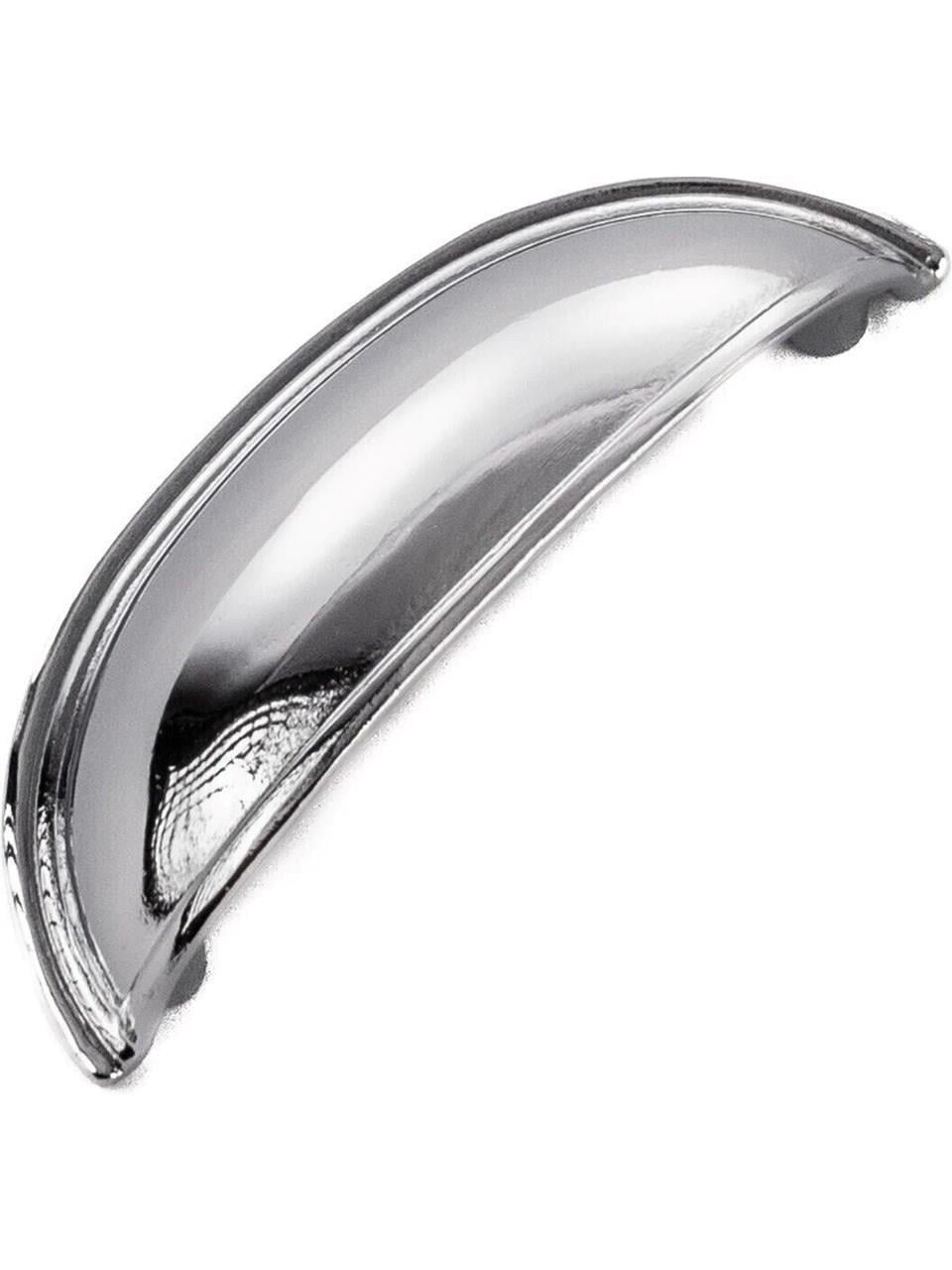 FDS Çanak Kulp - 64 mm Krom Mobilya Kulp (Dolap, Çekmece, Vestiyer Uyumlu)-İMZA