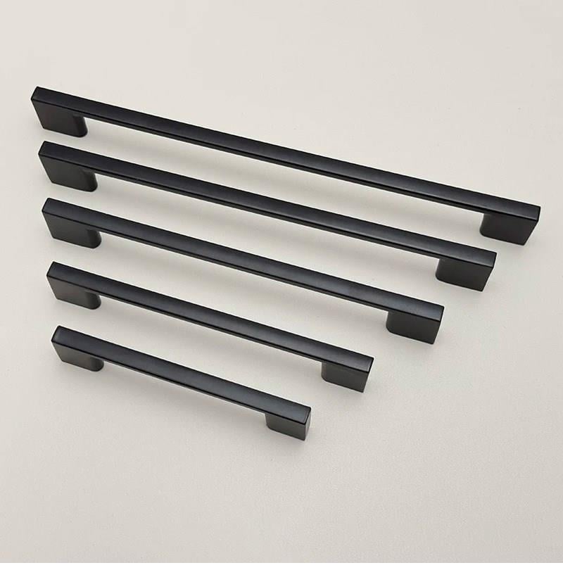 Köprü Siyah 96-128 mm Kulp Mobilya Dolap Çekmece Vestiyer Kulpları-ZİRVE HIRDAVAT