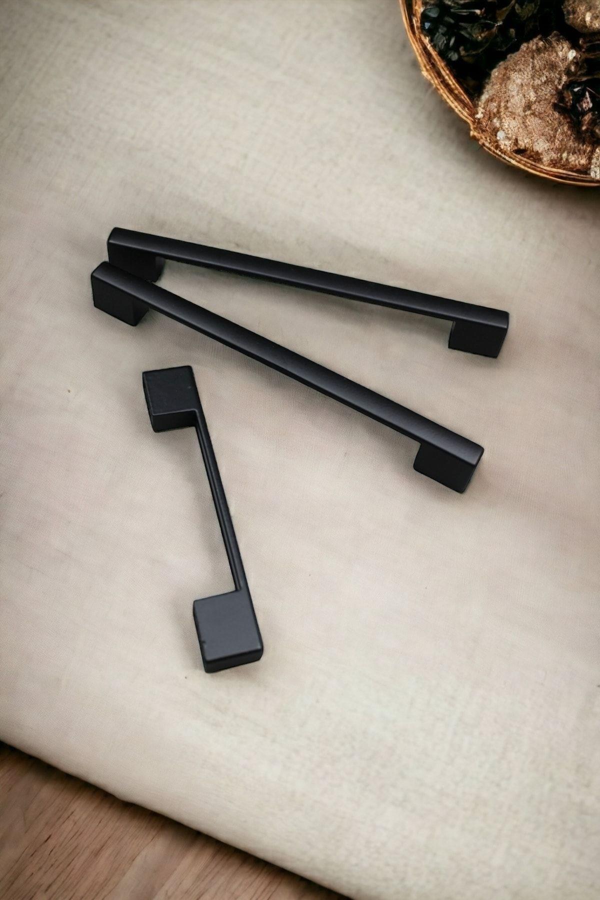 Köprü Siyah 96-128 mm Kulp Mobilya Dolap Çekmece Vestiyer Kulpları-ZİRVE HIRDAVAT