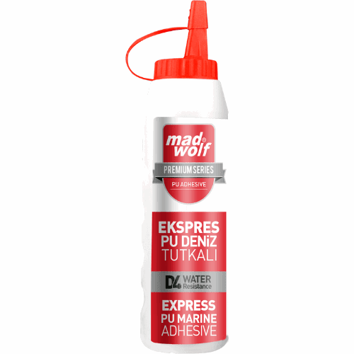 Mad Wolf Express PU Deniz Tutkalı - D4 Suya Dayanıklı, Hızlı Kürlenme Sarı 500 Gr-AKPINAR