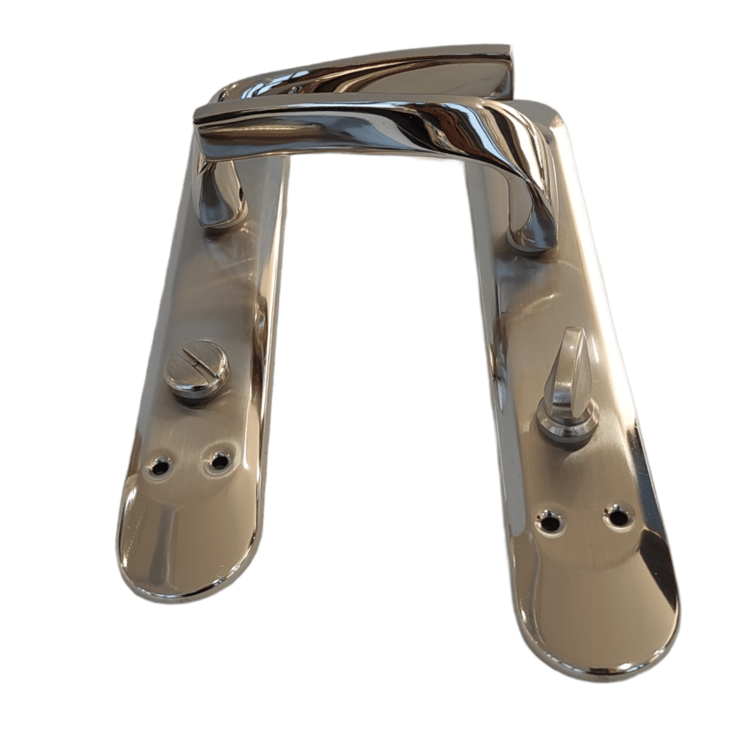 Miray Duru Alm.Aynalı Nikel Saten Wc Kapı Kolu-MİRAY