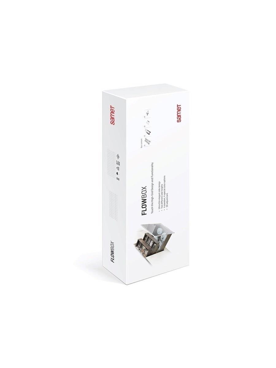 Samet Flowbox 138/18 50 cm Antrasit Frenli Çekmece | Yavaşlatıcı ve Tam Açılım Özellikli-SAMET