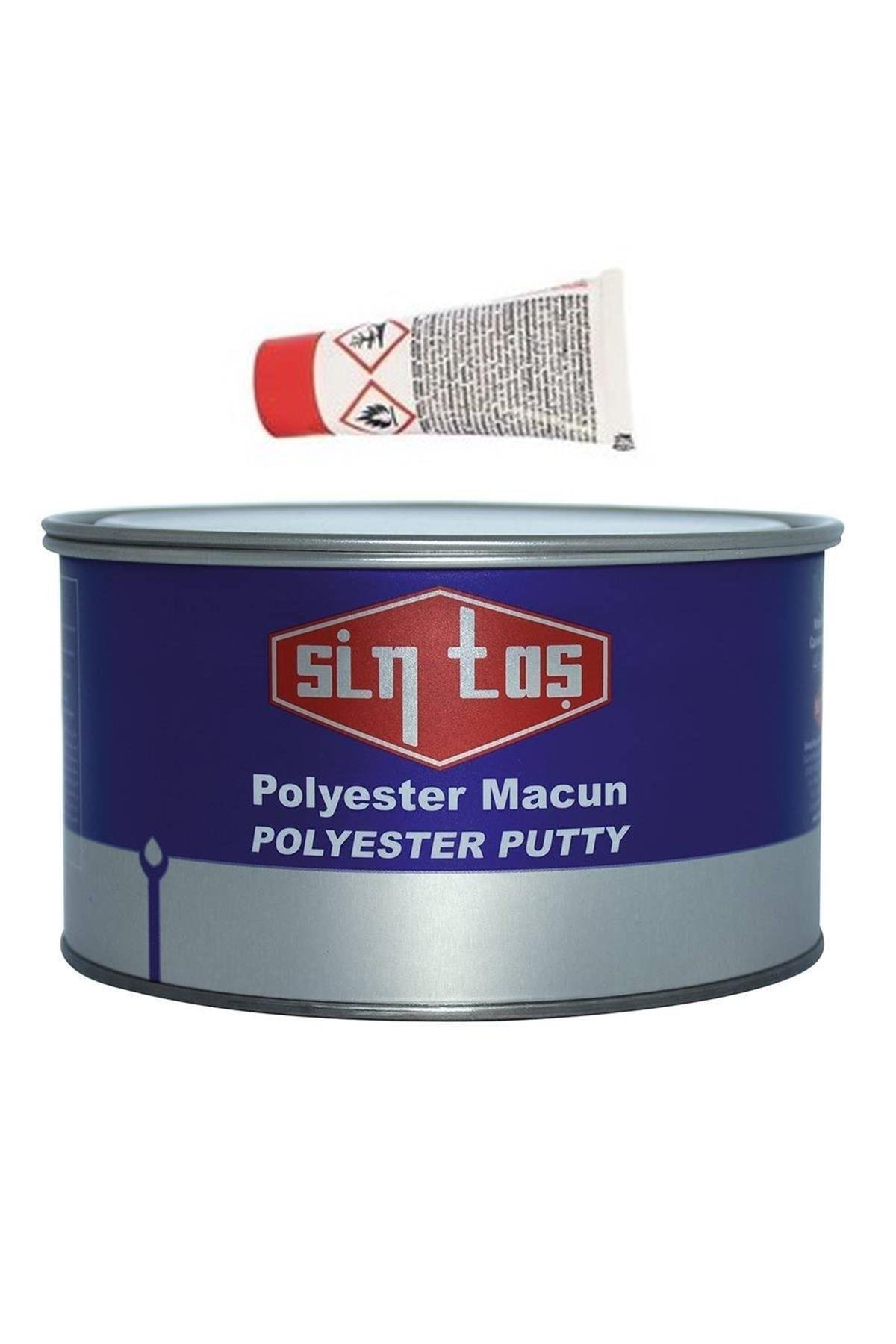 Sintaş Polyester Çelik Macun Sarı 500 Gr + Dondurucu Tüp-Sintaş