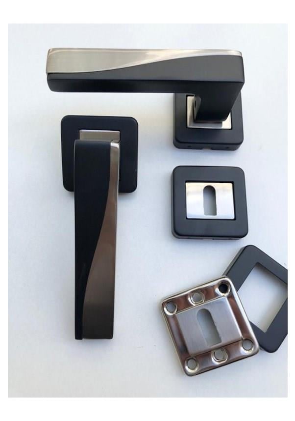 Sofuoğlu Derya Alm.Kare Rozetli Mat Siyah Saten Oda-SOFUOĞLU