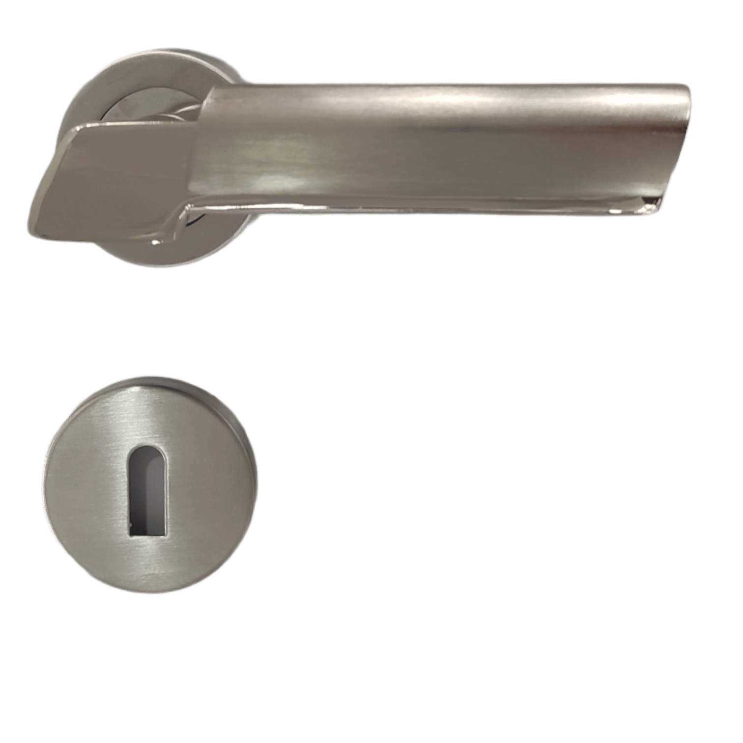 Sofuoğlu Linda Alm.Rozetli Nikel Saten Oda Kapı Kolu-SOFUOĞLU