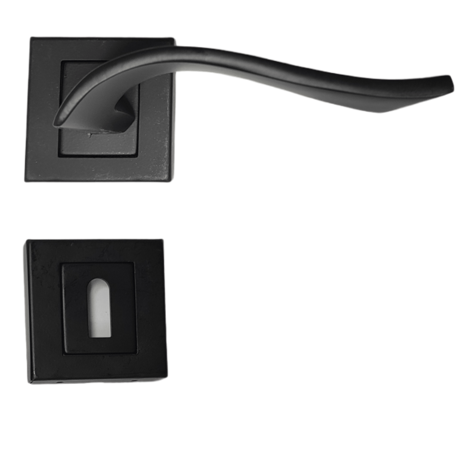 Sofuoğlu Pınar Alm.Kare Rozetli Siyah Oda Kapı Kolu-SOFUOĞLU