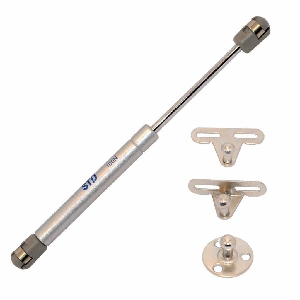 STD Dolap Amortisörü Gazlı Düşer Kapak Pistonu Ters Piston Kapak Hidroliği Gri (27 cm 100N)-STANDART CİVATA