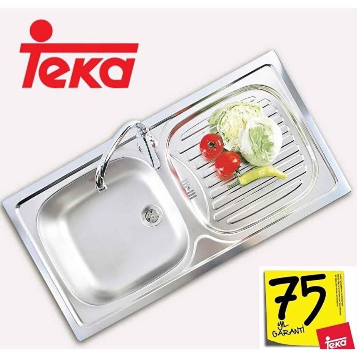 Teka Ebm 45 Çelik Evye Sol-TEKA