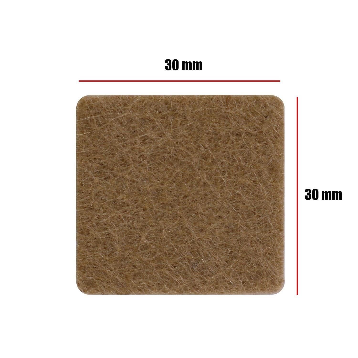 Weiss Yapışkanlı Keçe Mobilya Sandalye Masa Parke Zemin Koruyucu Kare 30 X 30 mm 21'li-weiss