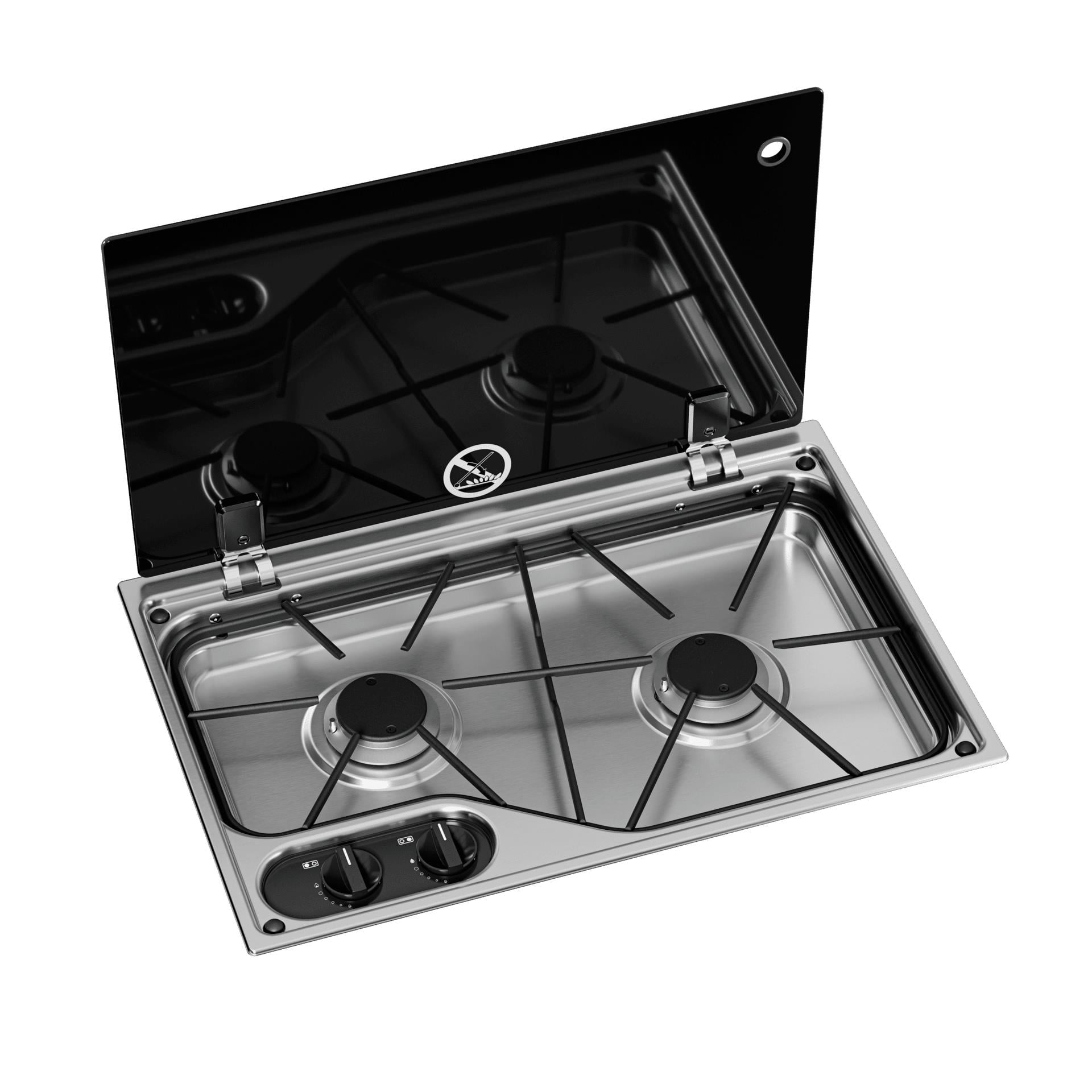 Dometic CVH1525G İki Gözlü Ocak Cam Kapaklı 525x350 mm