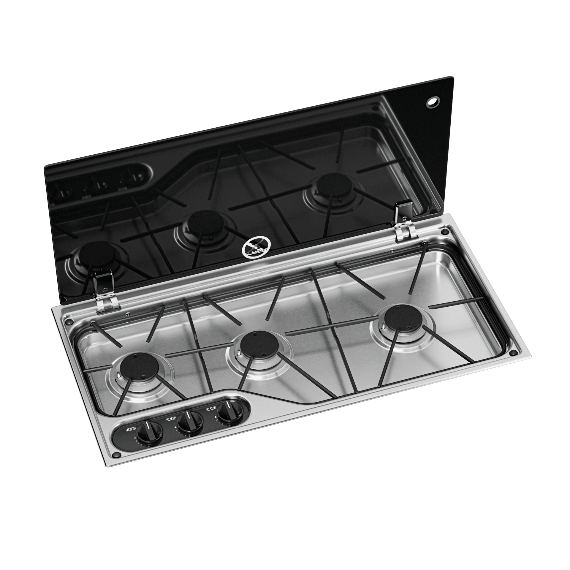 Dometic CVH1700G Üç Gözlü Ocak Cam Kapaklı 700x350 mm