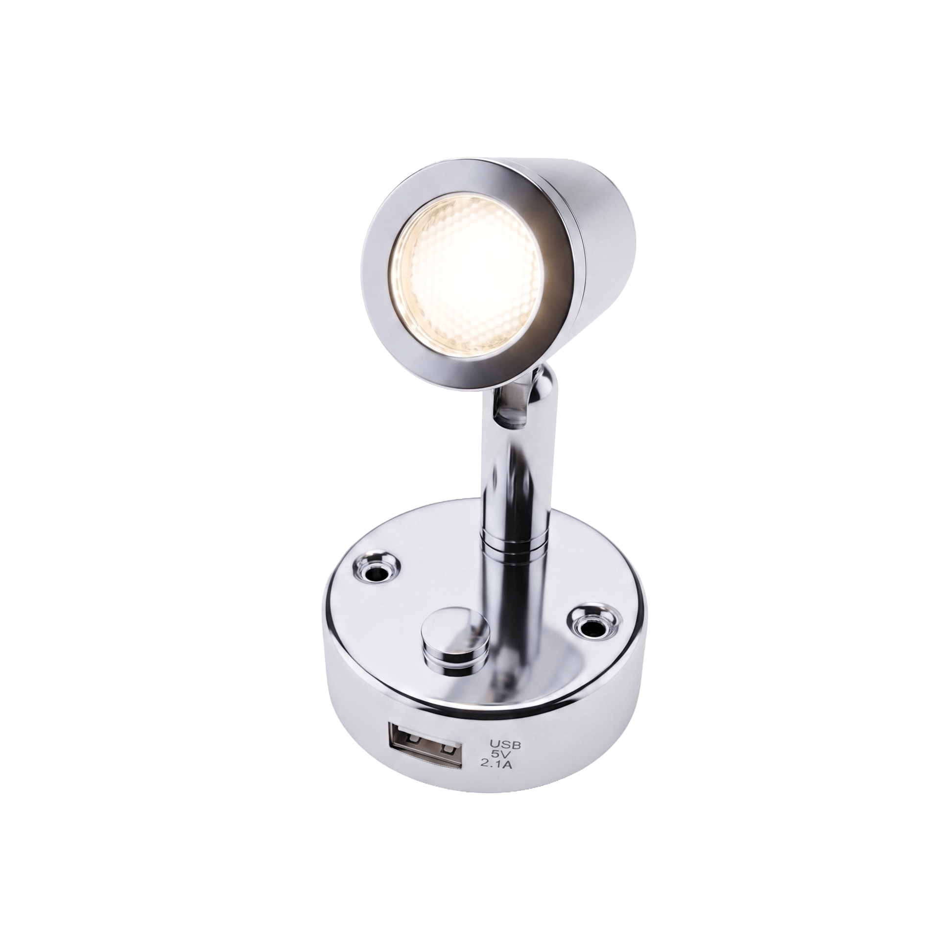 Babarvy Dokunmatik Döner Başlıklı Okuma Lambası (Silver)-Okuma Lambaları-BAB.RLTA003