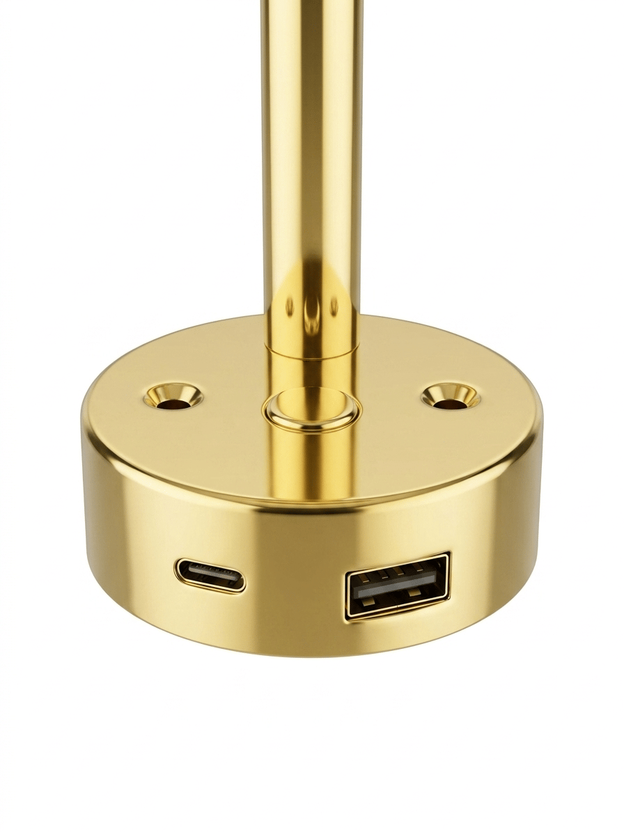 Babarvy Dokunmatik Döner Başlıklı Okuma Lambası (Gold)-Okuma Lambaları-BAB.RLTA011
