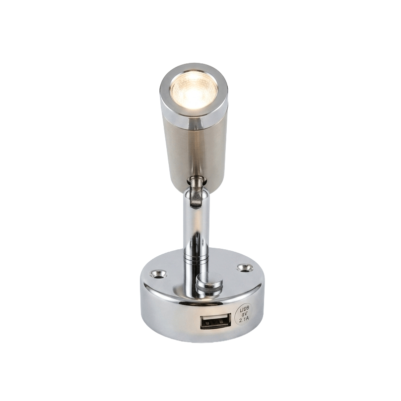 Babarvy Dokunmatik Döner Başlıklı Okuma Lambası (Silver)-Okuma Lambaları-BAB.RLTA003