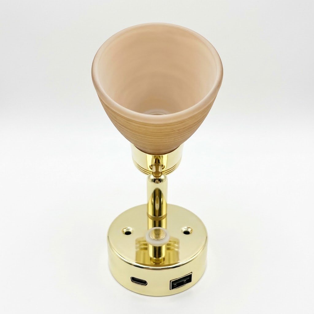 Babarvy Dokunmatik Döner Başlıklı Okuma Lambası (Gold)-Okuma Lambaları-BAB.RLTA011