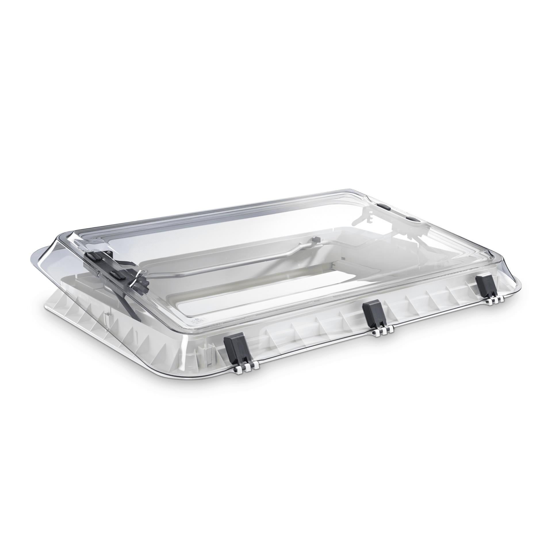Dometic Heki 2 De Luxe Roof window for caravans, with integrated lights and honeycomb blind