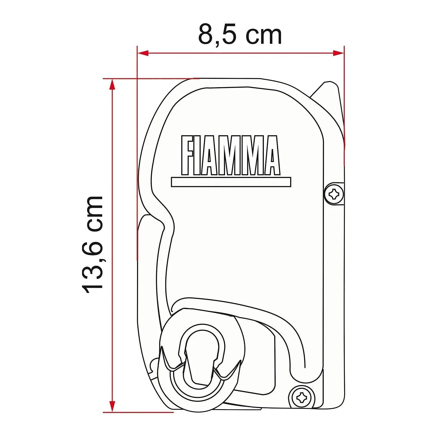 Fiamma F45s 3.00 x 2.50 Siyah Kasetli Karavan Duvar Tente