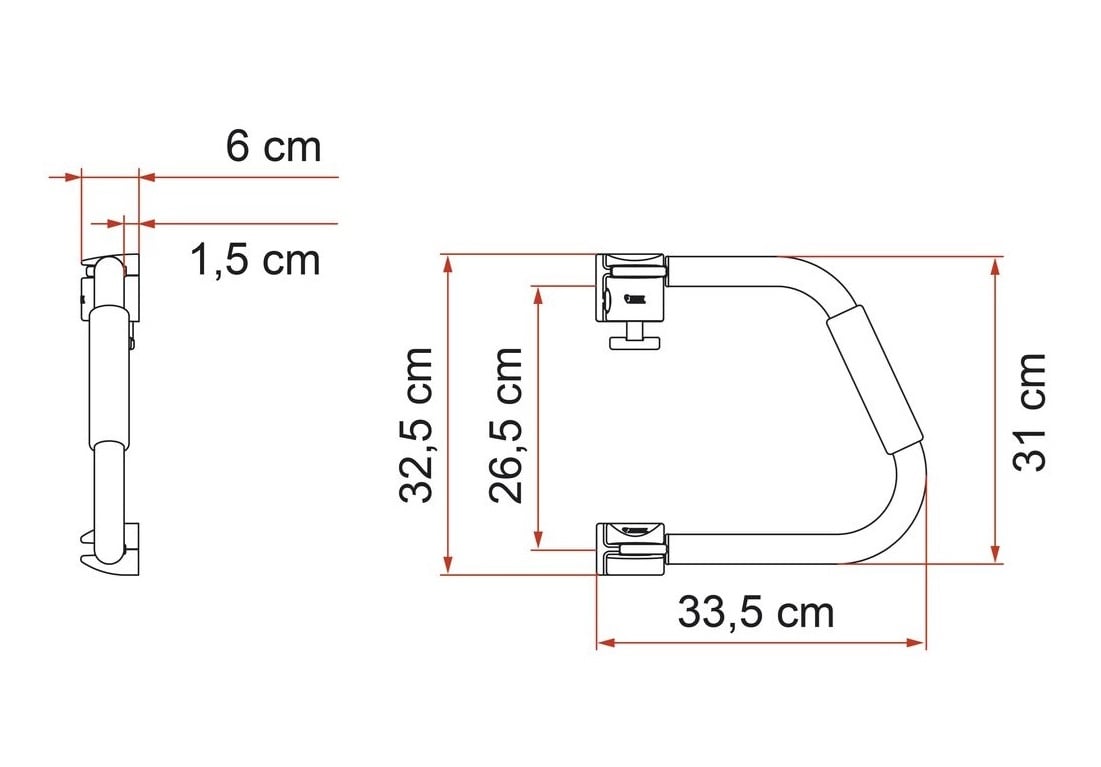 Fiamma Güvenlik Kolu Kapı Girişi - 31-Kilit-FIA.03513-01