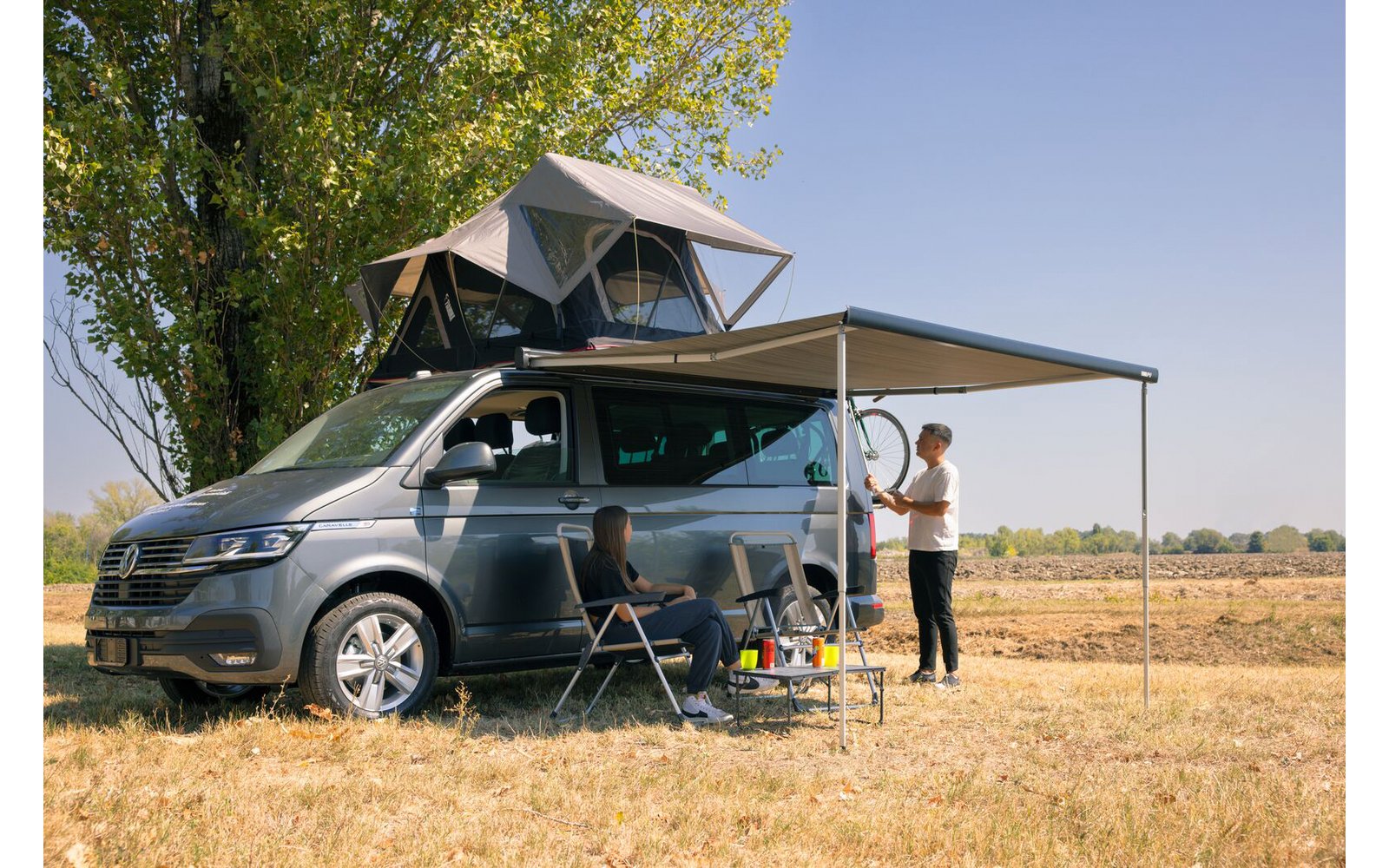 Fiamma Tente F43 Van 300 (Siyah)-Duvar Tipi Tente-FIA.08833B02R