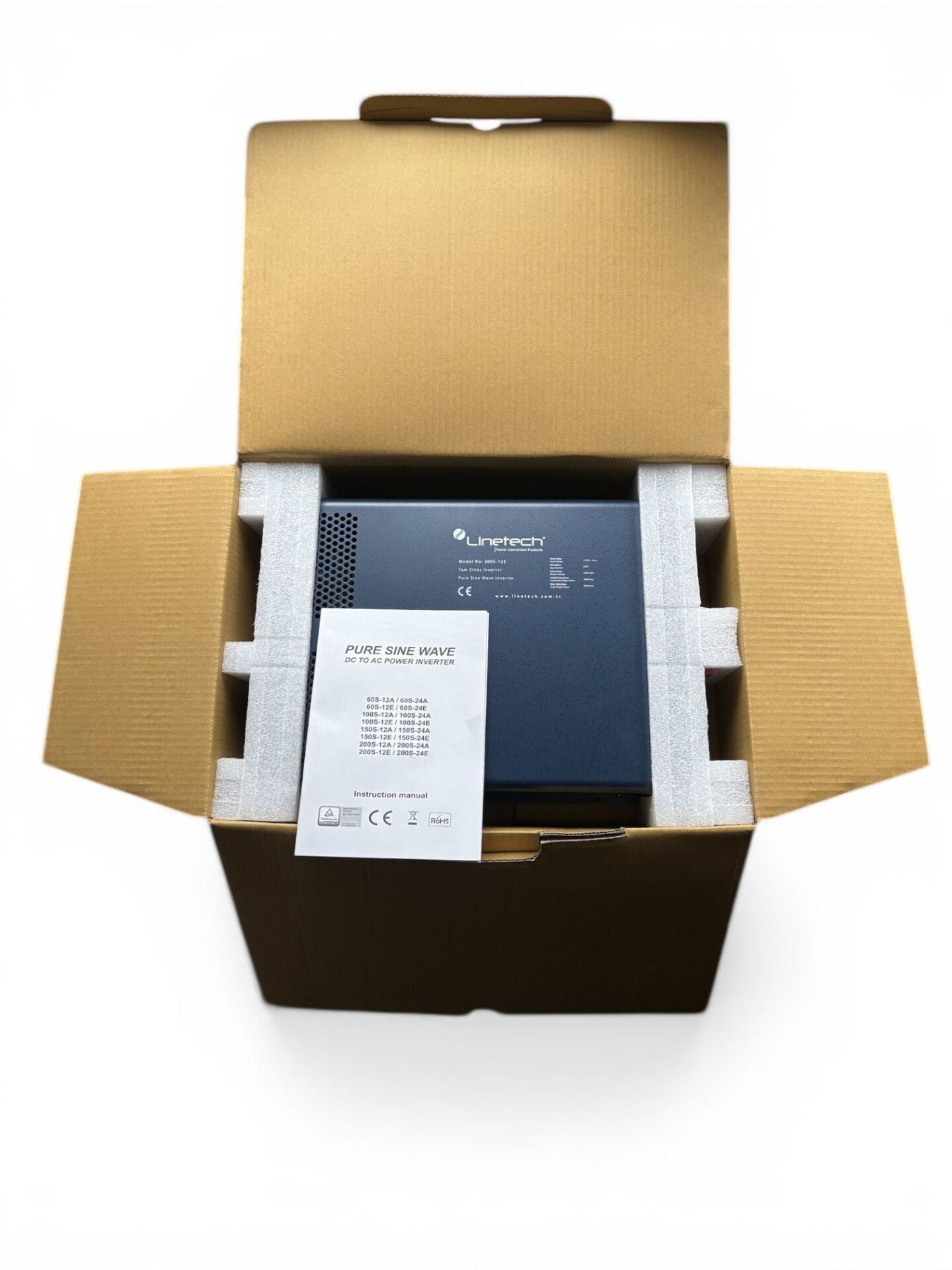 Linetech Tam Sinüs İnvertör 12V 2000W Pure Sine Wave Inverter (200S-12E)
