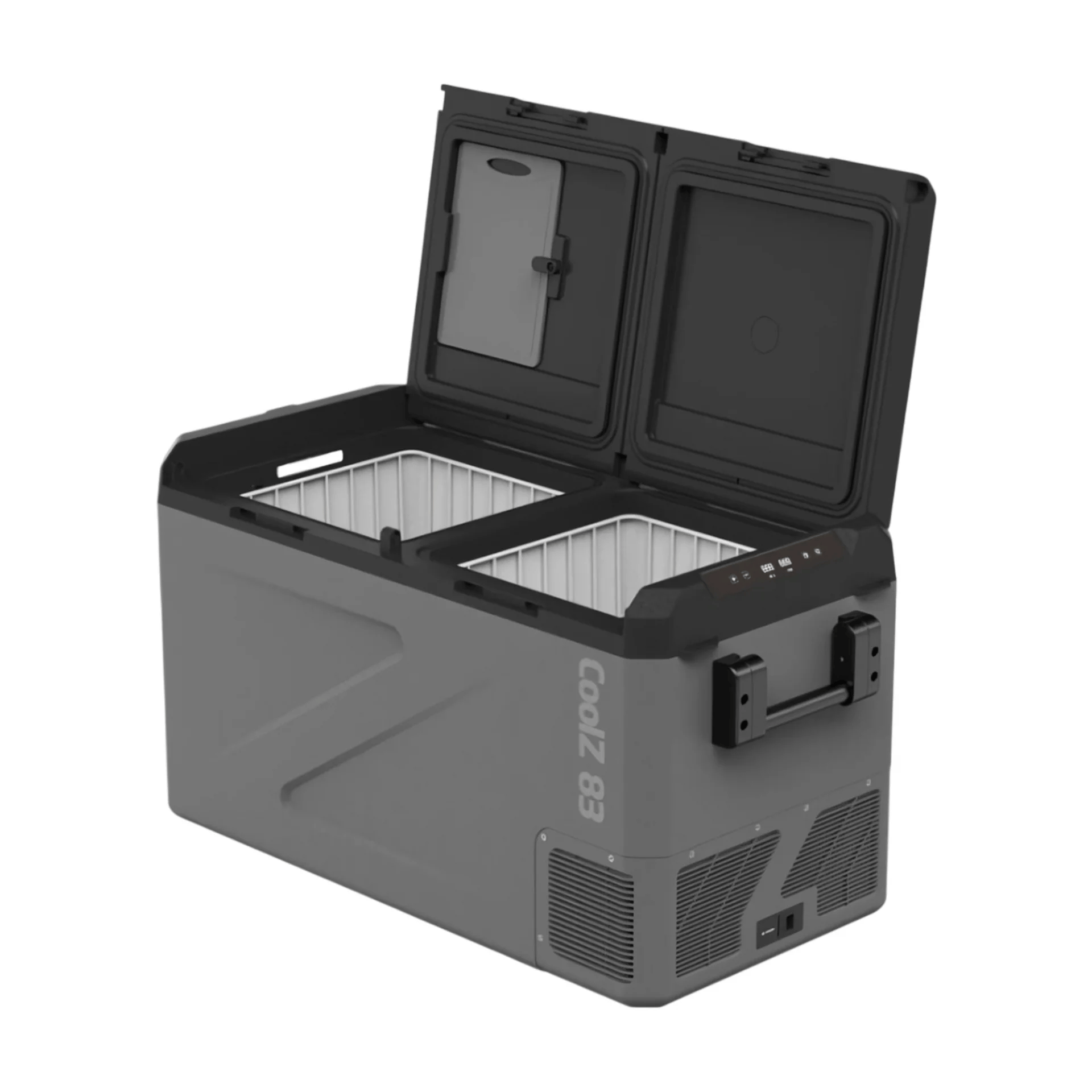 Tradekar CoolZ 83 83L 12/24/230V -20°C Çift Bölmeli Kompresörlü Taşınabilir Buzdolabı-Buzdolapları-TRD-CoolZ83
