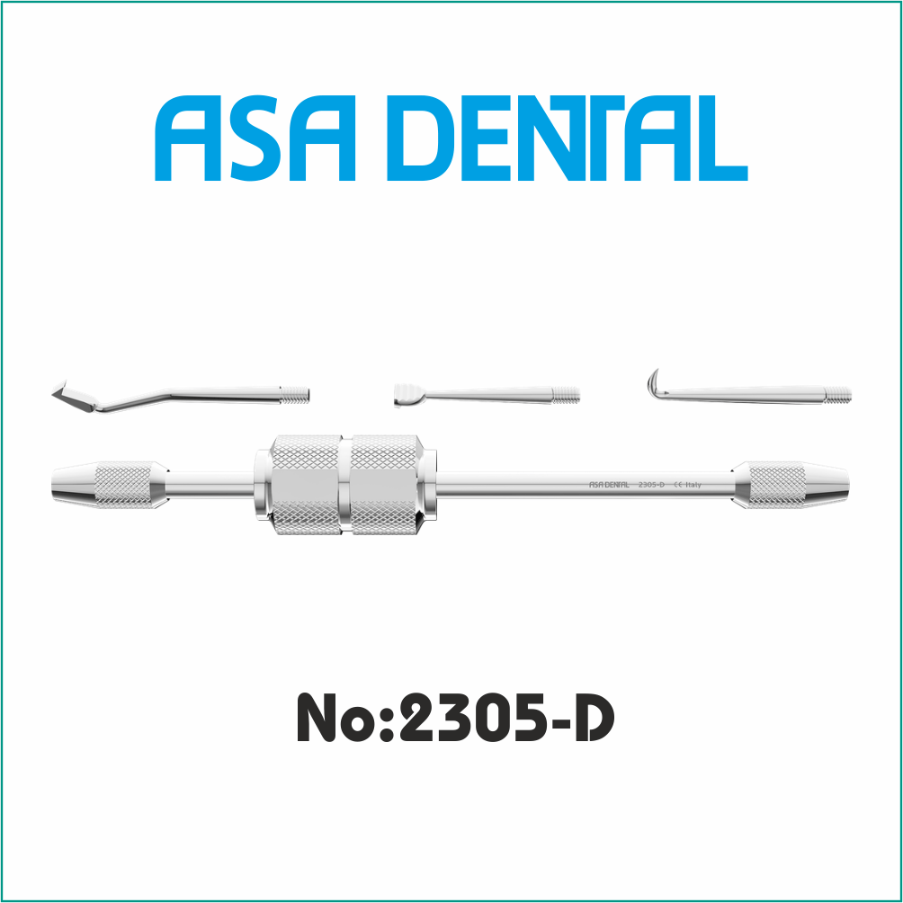 Asa Dental Kron Sökücü / Manuel + 3 Kron Sökücü Uç