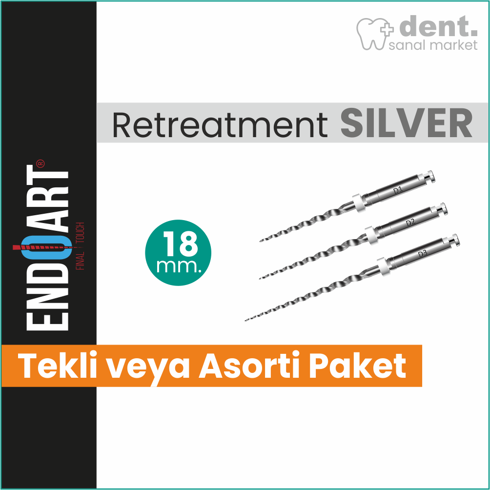 ENDOART Retreatment Silver / Kanal Eğesi - 18mm