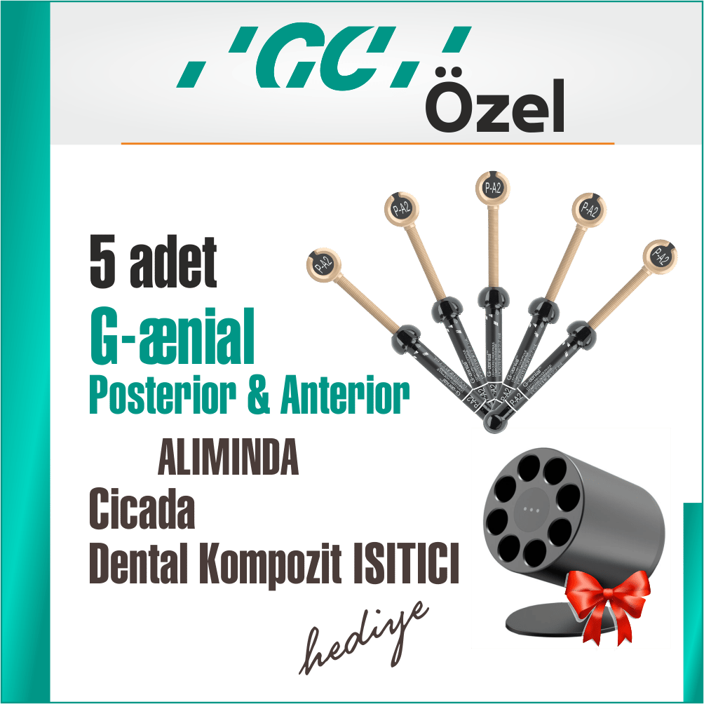 GC G-Aenial Posterior Kompozit / Refill + Cicada Dental Kompozit Isıtıcı