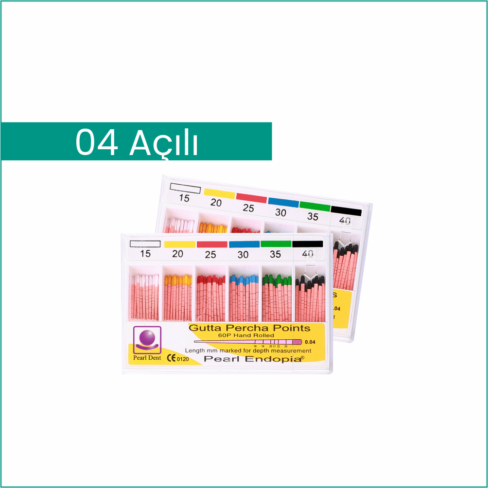 PEARLY DENT Gutta Percha Point 04 Açılı