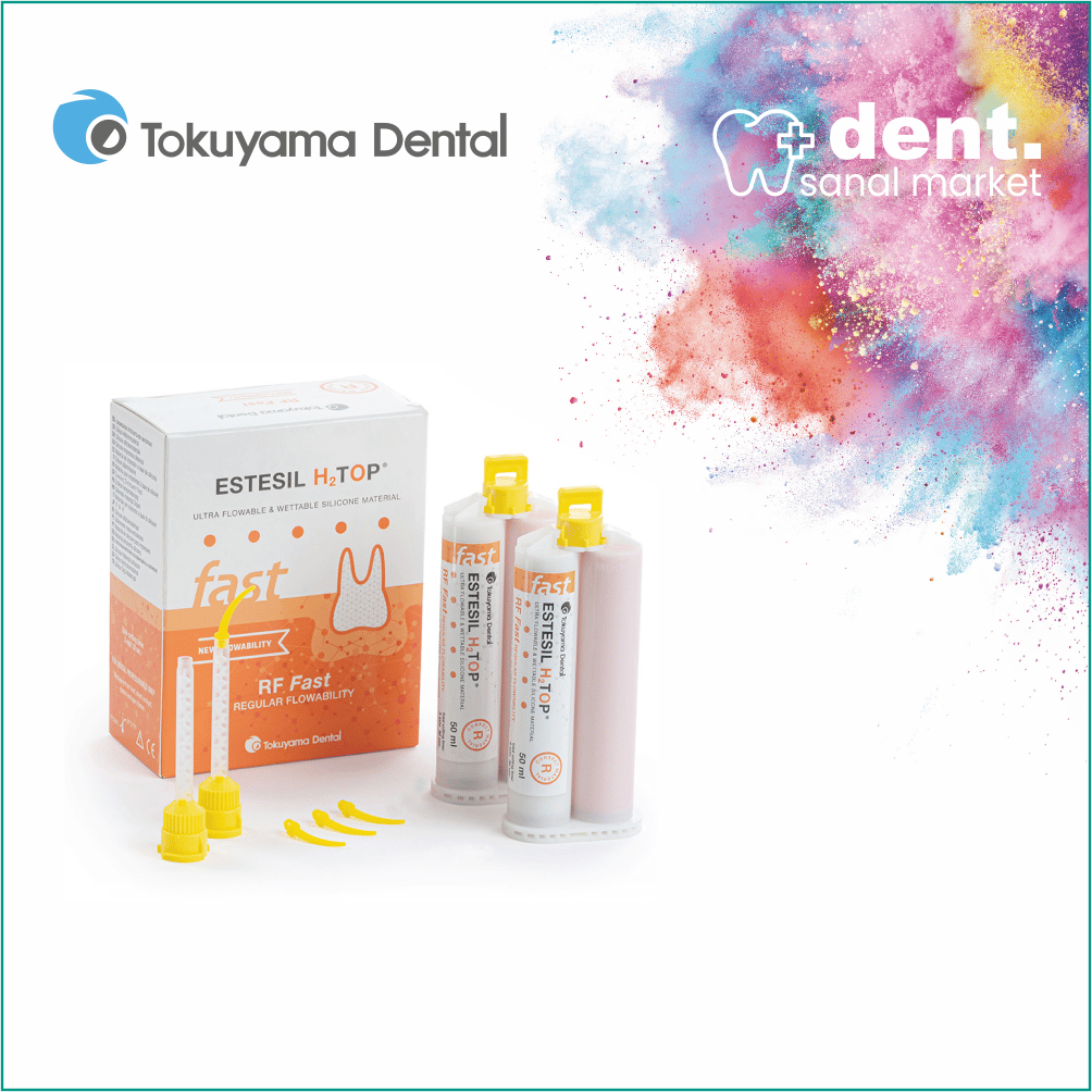 TOKUYAMA Estesil H2TOP Rf Regular Flowability Gun Mix 1:1 Fast Ölçü Materyali