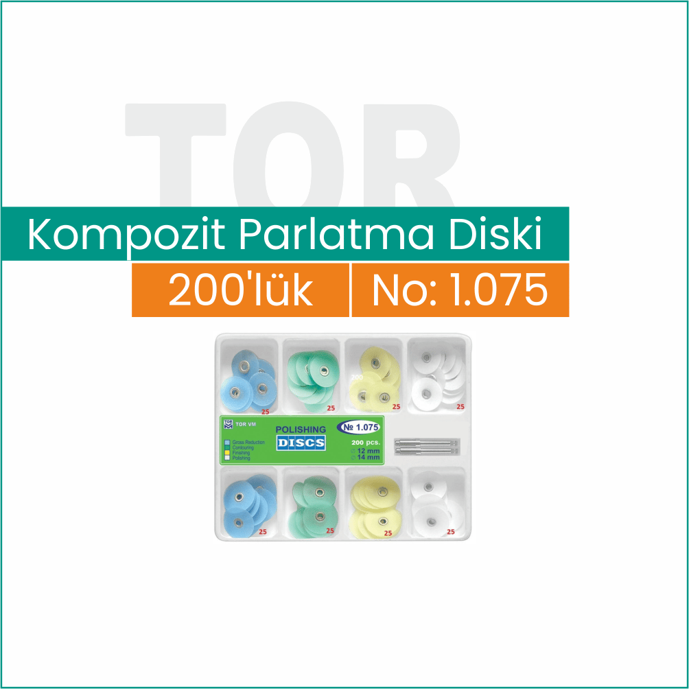 TOR Kompozit Parlatma Disk Seti 200'lük / No: 1.075