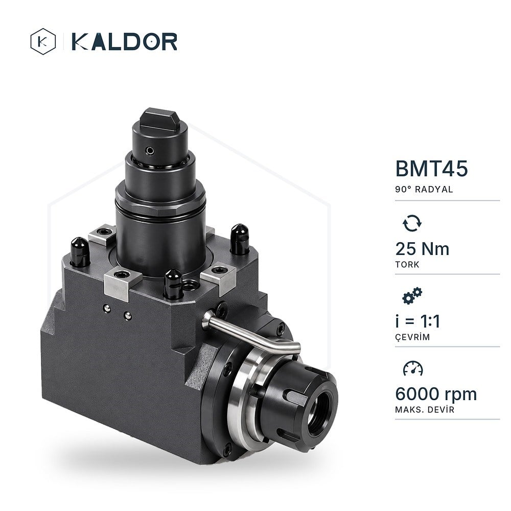 BMT45 90° Radyal Canlı Takım