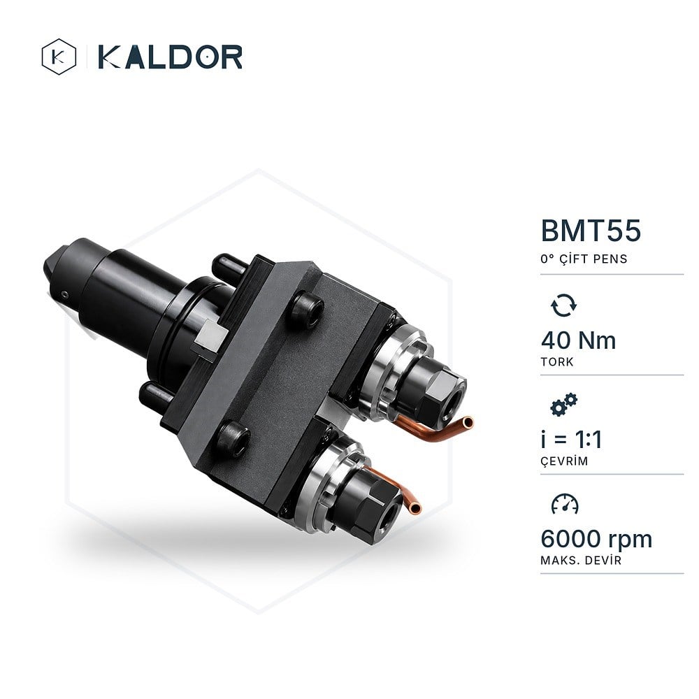 BMT55 0° Çift Pensli Canlı Takım