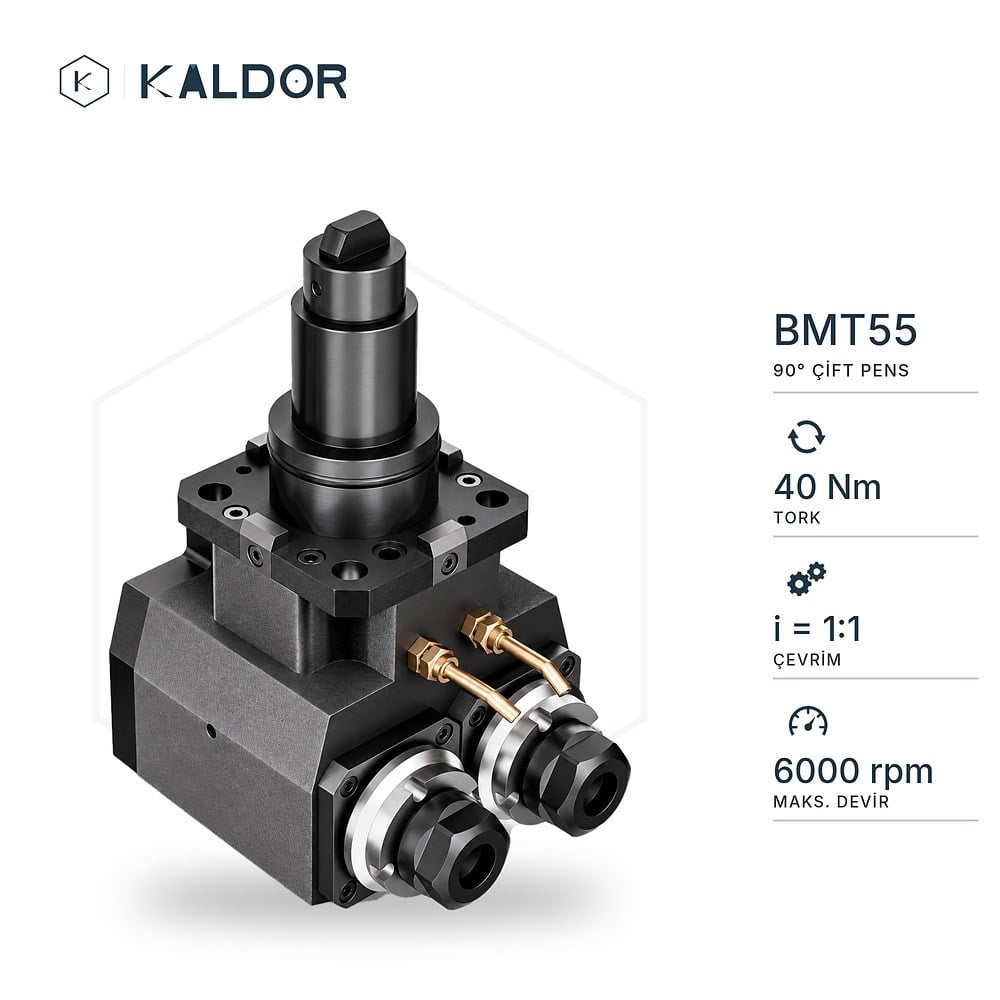 BMT55 90° Çift Pensli Canlı Takım