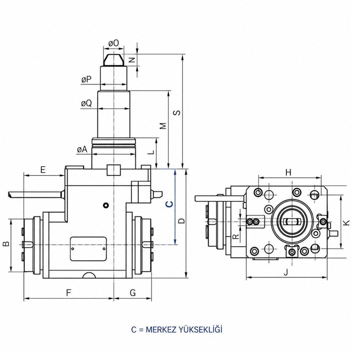 BMT55 90° Geri Çekilebilir Canlı Takım