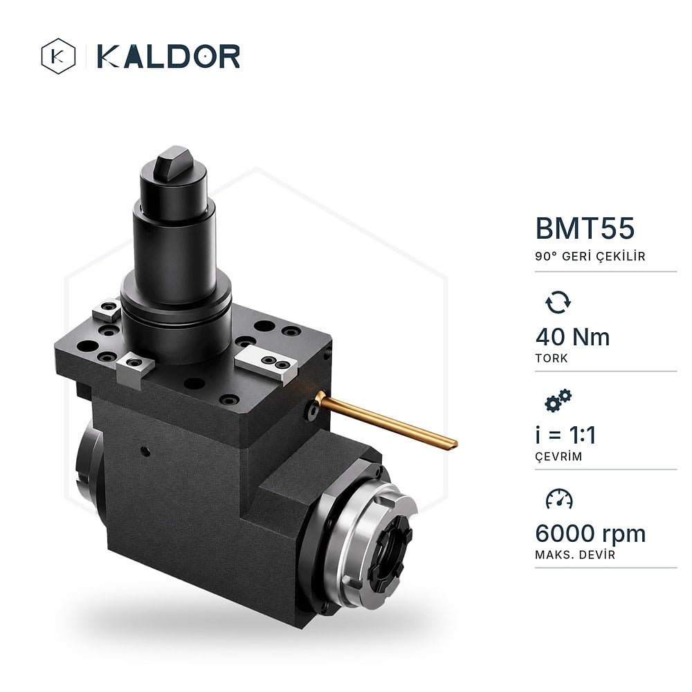 BMT55 90° Geri Çekilebilir Canlı Takım