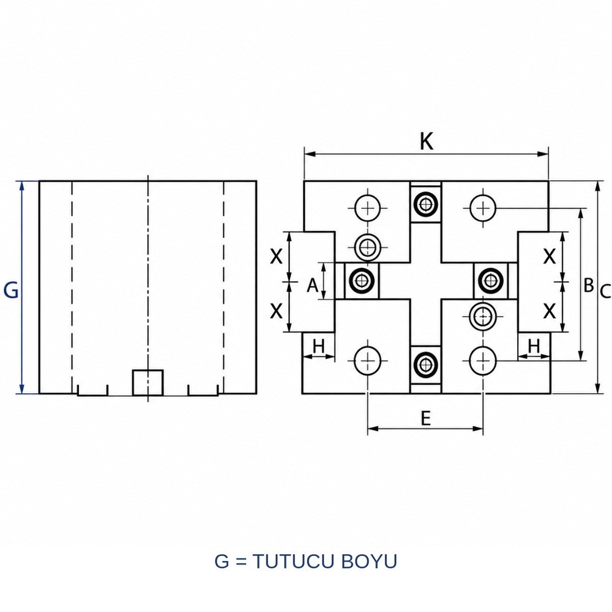 BMT55 Statik Çift Yönlü Dış Çap Tutucu