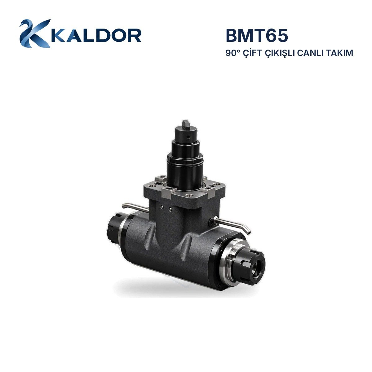 BMT65 90° Çift Çıkışlı Canlı Takım