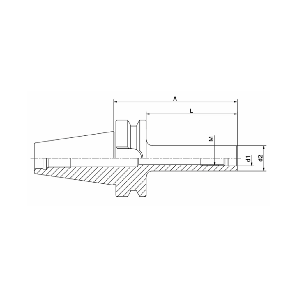 BT 40 Vidalı Düz Tip Frezeler