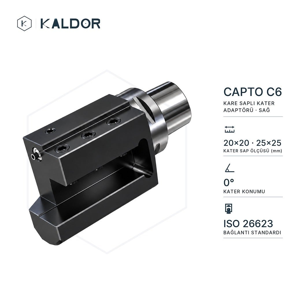 Capto C6 0° Kare Saplı Kater Adaptörü Sağ