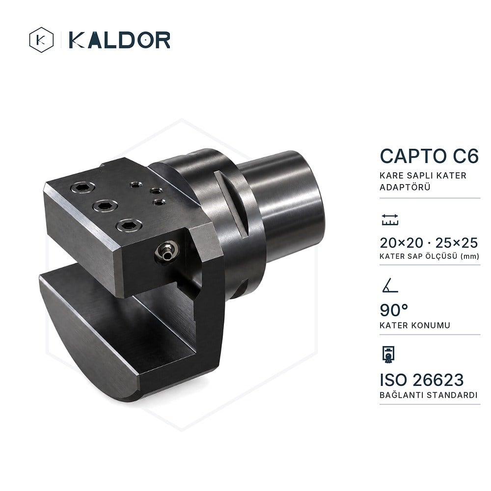 Capto C6 90° Kare Saplı Kater Adaptörü