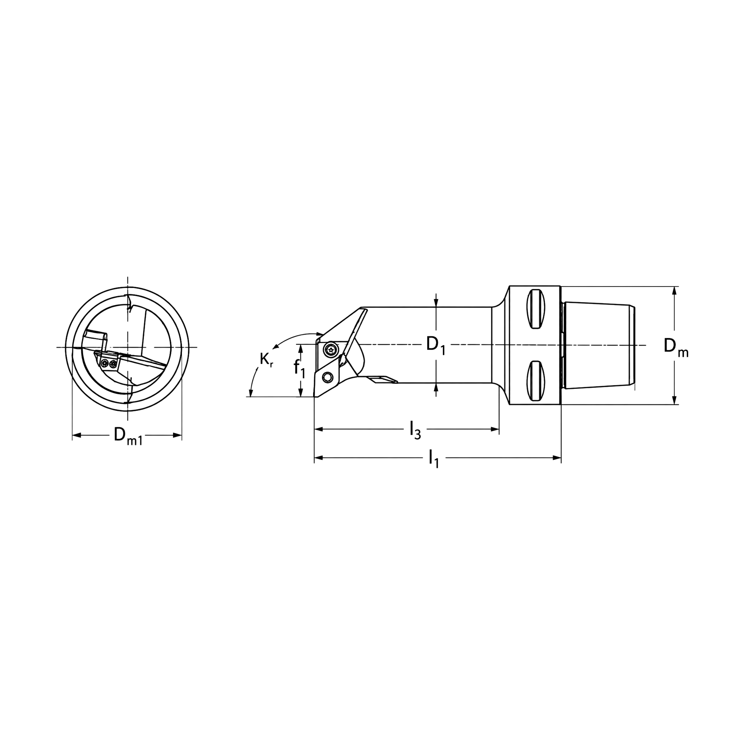 Capto C6 PDUNR 93° HP Sağ İç Çap Torna Kateri (Bora Barı)